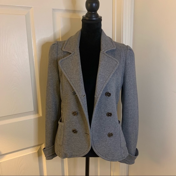 H&M Medium Gray Blazer Jacket - Picture 6 of 7